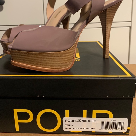 Pour La Victoire Taryn Dusty Plum Soft Patent - Picture 5 of 5